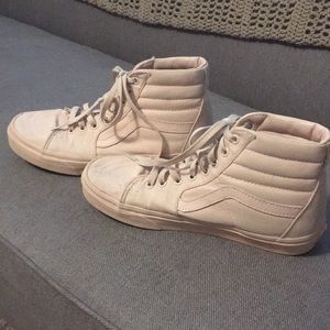 Blush Pink high top Vans